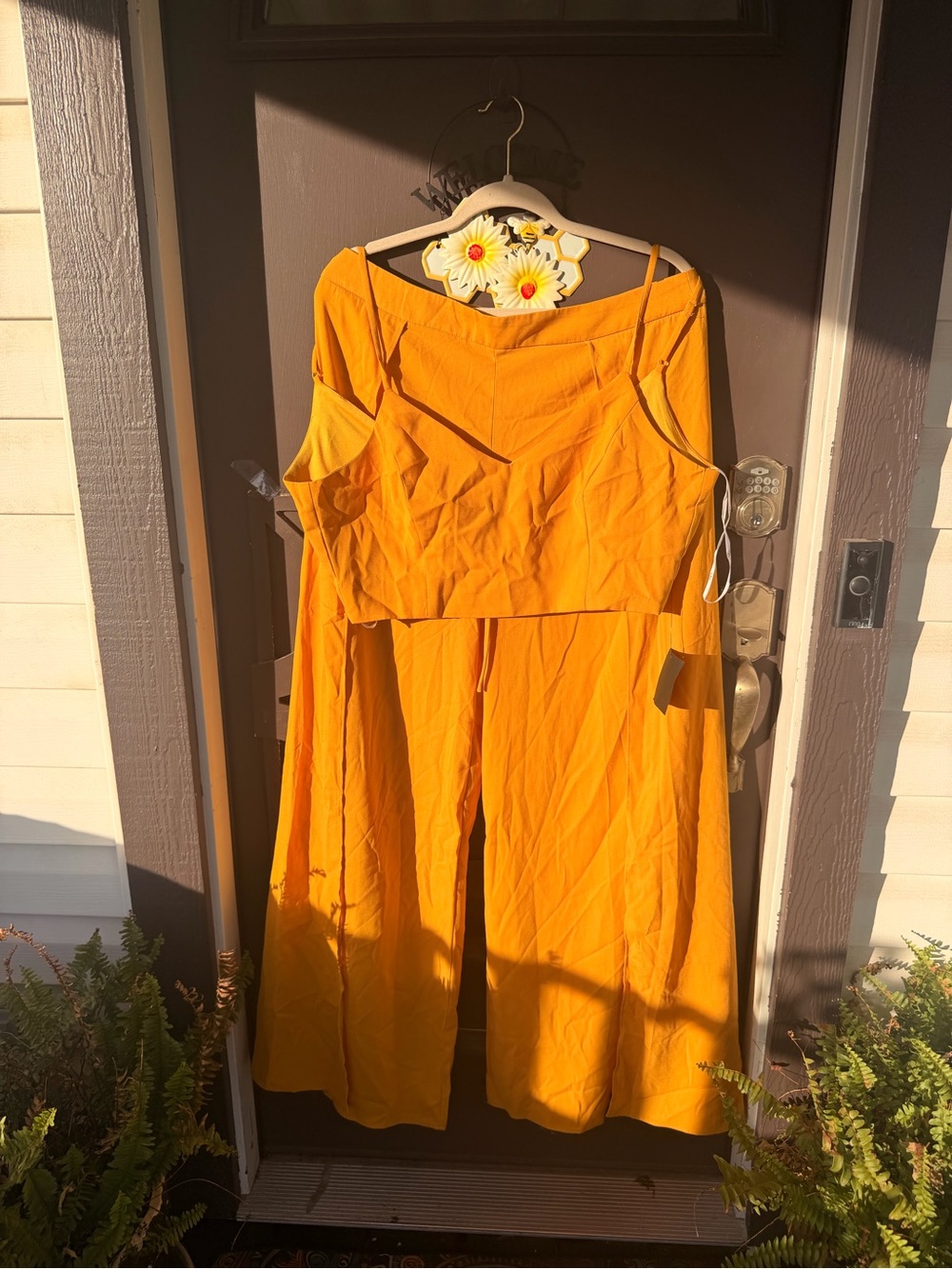Lulu's Mustard Yellow Midi Dress